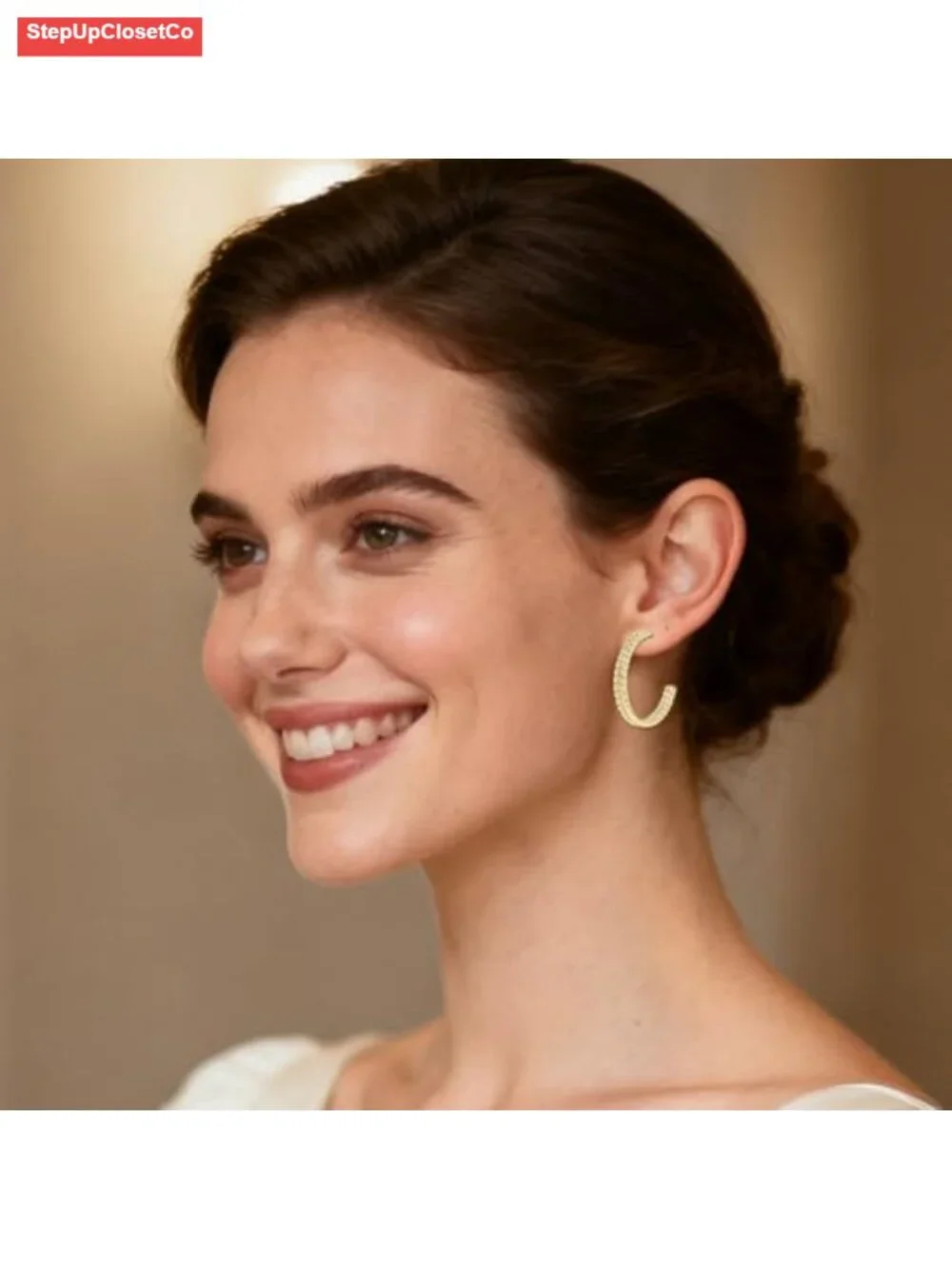 14K Gold Filled Twisted Rope Hoop Earrings Lightweight Hypoallergenic Statement